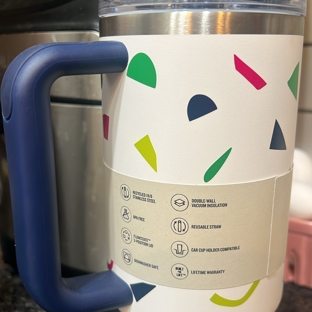 🆕StanleyThe FlowState Quencher H2.0 Tumbler 40 oz::Super Fun '80s Pattern:: - Picture 6 of 6